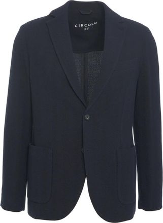 Circolo 1901 Elegant Knit Blazer Blue