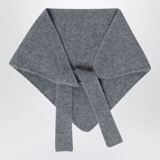 Jacquemus Dark grey Gros Grain scarf in alpaca blend
