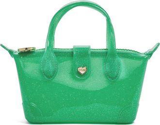 Stoney Clover Lane Jelly Pouchette Clear Crossbody Bag in Avocado at Nordstrom