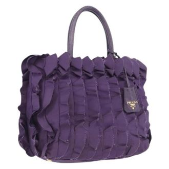 Prada Pre-owned Vintage Handtas - Dames - Vintage Handtas - Paars - ONE Size - Leer - Vintage