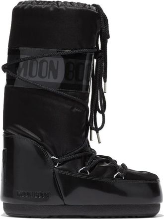 Moon Boot Stivale Icon Glance - Dames - Winterlaarzen - Zwart - 42 EU - Leer - Schoenen