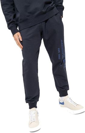 Alexander McQueen Mens Blue Cotton Joggers (workout Pants)