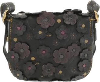 Coach Pre-owned Leren Schoudertas - Dames - Vintage Schoudertas - Zwart - ONE Size - Leer - Vintage