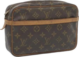 Louis Vuitton Pre-owned Tela clutches - - Pre-owned - Donna - Marrone - ONE SIZE