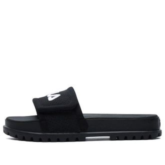 Fila (WMNS) FILA Stylish Cozy Flat Heel Sports Slippers Black F12W124624FBK