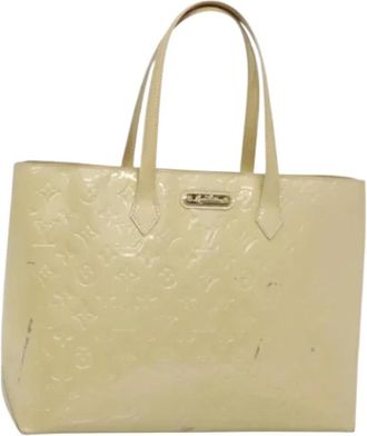 Louis Vuitton Tweedehands leren Louis Vuitton tassen - Dames - Vintage Shopper - Beige - ONE Size - Leer - Vintage