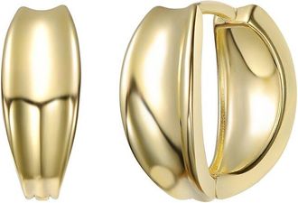 Rachel Glauber 14K Plated Huggie Earrings