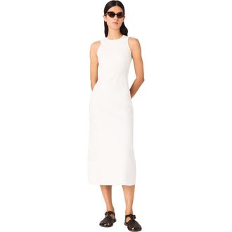 Maje Beaded embroidered floral dress in White at Nordstrom, Size 36 Eu