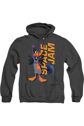 Gildan Space Jam 2 Daffy Standing Adult Heather Hoodie / Hooded Sweatshirt