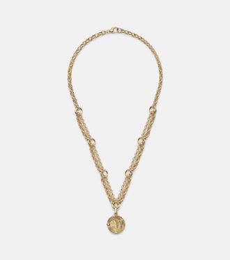 Foundrae Collana Infinite Gratitude in oro 18kt con pendente e diamante