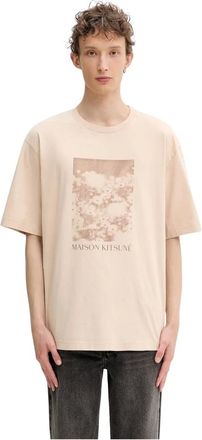 Maison Kitsun&eacute; Hombre, Camisetas, Beige, Talla: S