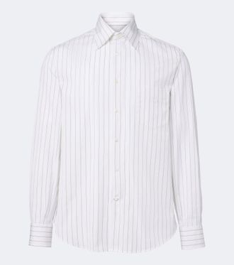 Brunello Cucinelli Camicia in popeline di cotone a righe