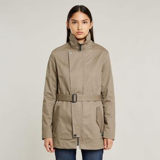 G-Star Short Trenchcoat - Beige - Dames