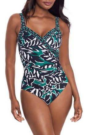 Miraclesuit Palma Verde One-Piece Swimsuit in Blm at Nordstrom Rack, Size 18