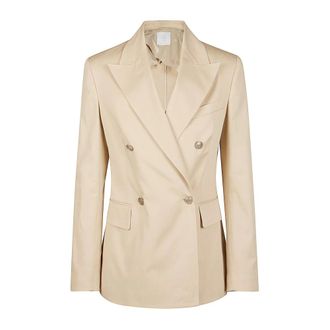 Eleventy Dames, Jassen, Beige, Maat: XS Katoen