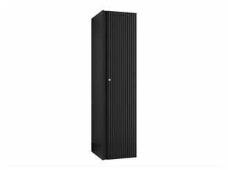 Mirjan24 Armario Hartford 393, Negro, 186x40x44cm, Puertas De Armario: Con Bisagras, N&uacute;mero De Estantes: 2