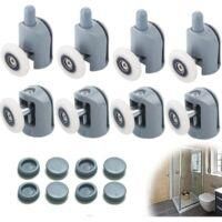 OEM Rodillos Para Puerta Corredera De Ducha, Juego De 8, Rodillos De 23 Mm, Rodillos Para Cabina De Ducha De Ba&ntilde;o, 4 Superiores Y 4 Inferiores - Crezuo