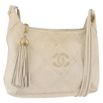 Chanel Pre-owned Vintage Flap Shoulder Bag - Dames - Pre-owned - Wit - Maat: ONE Size Leer
