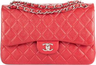Chanel Borsa a spalla Classic Double Flap - Rosso