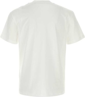Valentino Garavani Mens White Cotton T-Shirt Bianco T-shirts And Polos