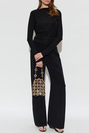 Cult Gaia Silk Trousers Sara, Womens, Black