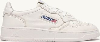 Autry MEDALIST LOW SNEAKERS IN OPTICAL WHITE SUPER SOFT NAPA LEATHER