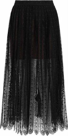 Self Portrait Lace Midi Skirt