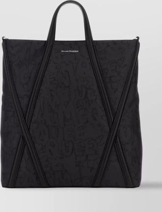 Alexander McQueen nylon twin handle shopping bag