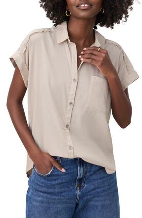 Splendid Paige Button-Up Shirt in Fawn at Nordstrom, Size Large