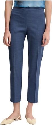 Sandro Ferrone Broeken, Dames, Blauw, M, Polyester, Chino broek