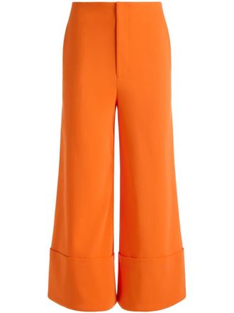Alice & Olivia Pantaloni Andra crop ampi - Arancione
