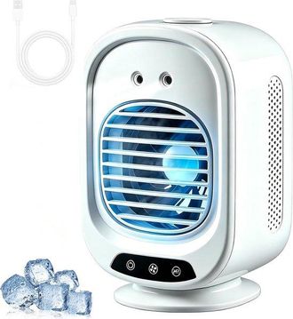 OEM Mini Enfriador De Aire Port&aacute;til, Ventilador Personal Compacto Para Escritorio, Dormitorio Y Viajes