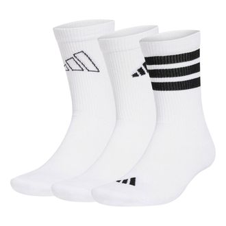 adidas Logo 3 Pack Socks White JI6316