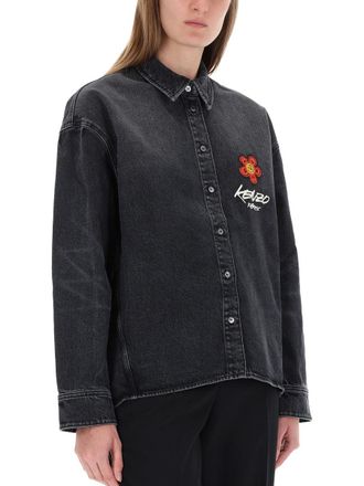 Kenzo Kenzo x Futura 2000 Embroidery Shirt - Black