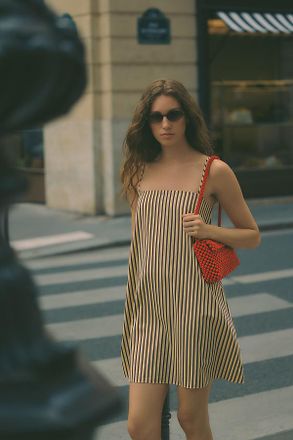 Faithfull The Brand Sorra 100% Cotton Shift Dress