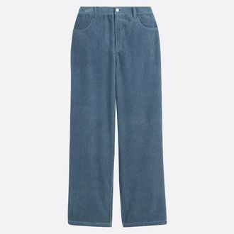 La Redoute Collections Wijde jeans in ribfluweel