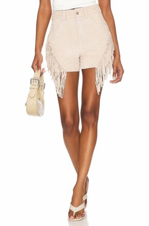 Blank NYC Suede Fringe Short In Beach Walk