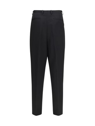 Dolce & Gabbana Merino Wool Gabardine Trousers - Black