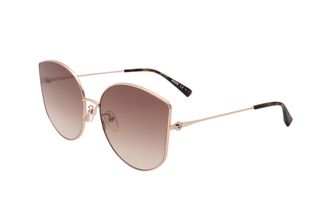 Moschino Womens 64 mm Gold Sunglasses