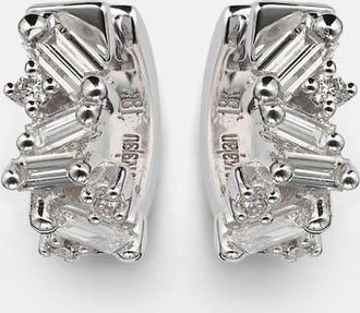 Suzanne Kalan Orecchini Frenzy in oro bianco 18kt con diamanti