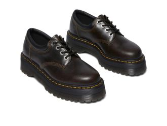 Dr. Martens 8053 R32011302 Mens Brown Quad Leather Platform Shoes ZOGG2921