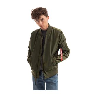 Alpha Industries Hombre, Chaquetas, Verde, Talla: XL