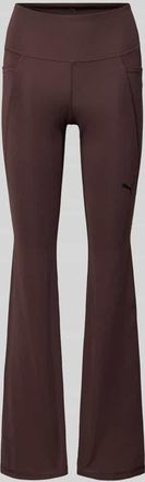 Puma Flared Leggings mit Logo in Dunkelbraun, Gr&ouml;&szlig;e XL
