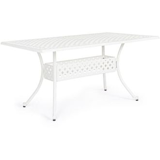 BIZZOTTO Tavolo Rettangolare Ivrea in alluminio da esterno per giardino e veranda -Antracite / 160 x 90 cm