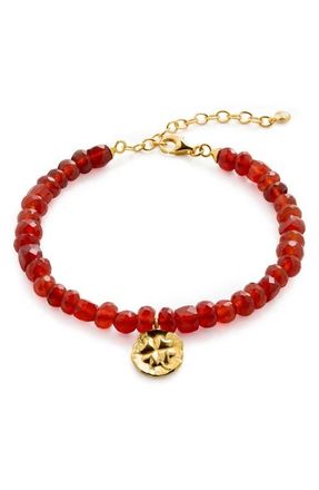 Monica Vinader Lucky Beaded Bracelet in Gold Vermeil at Nordstrom