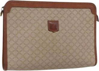 Celine Pre-owned Clutches, female, Beige, Size: ONE SIZE Pre-owned Vintage Plastic Clutch