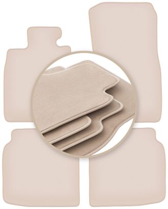 OEM Alfombrillas Beige Premium Para Bmw 7 F02 Berlina 2008-2015