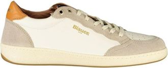 Blauer Leather Sneaker - Heren - Sneakers - Wit - 41 EU - Leer - Schoenen
