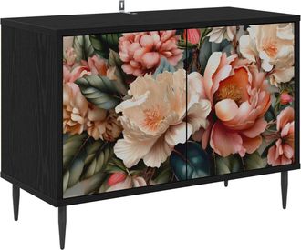 vidaXL Mueble De Tv Borne 69 X 33 X 50,5 Cm Roble Negro Vidaxl