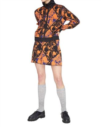 Wood Wood Bailey Jacquard Skirt In Orange
